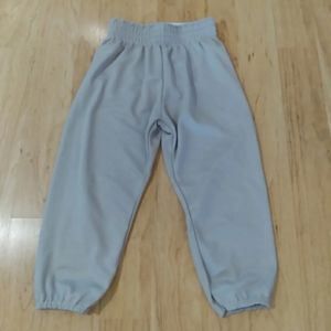 Youth Large Grey Baseball Softball Pants